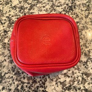 Lux Leather Jewelry Holder Travel Case Monogrammed “e”